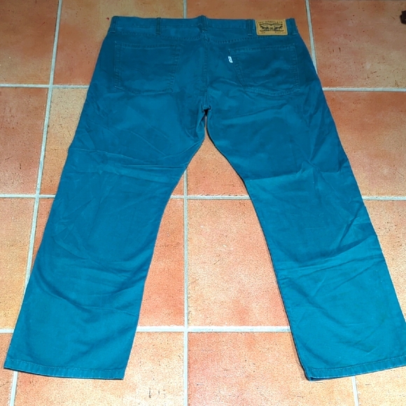 Men's Levi's Teal Denim 514 Pants - Picture 1 of 5